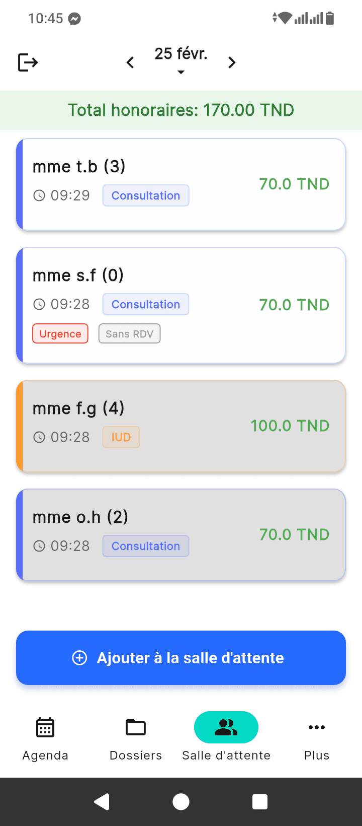 doctoGyn Mobile EMR Application Screen 4 for Women's Health