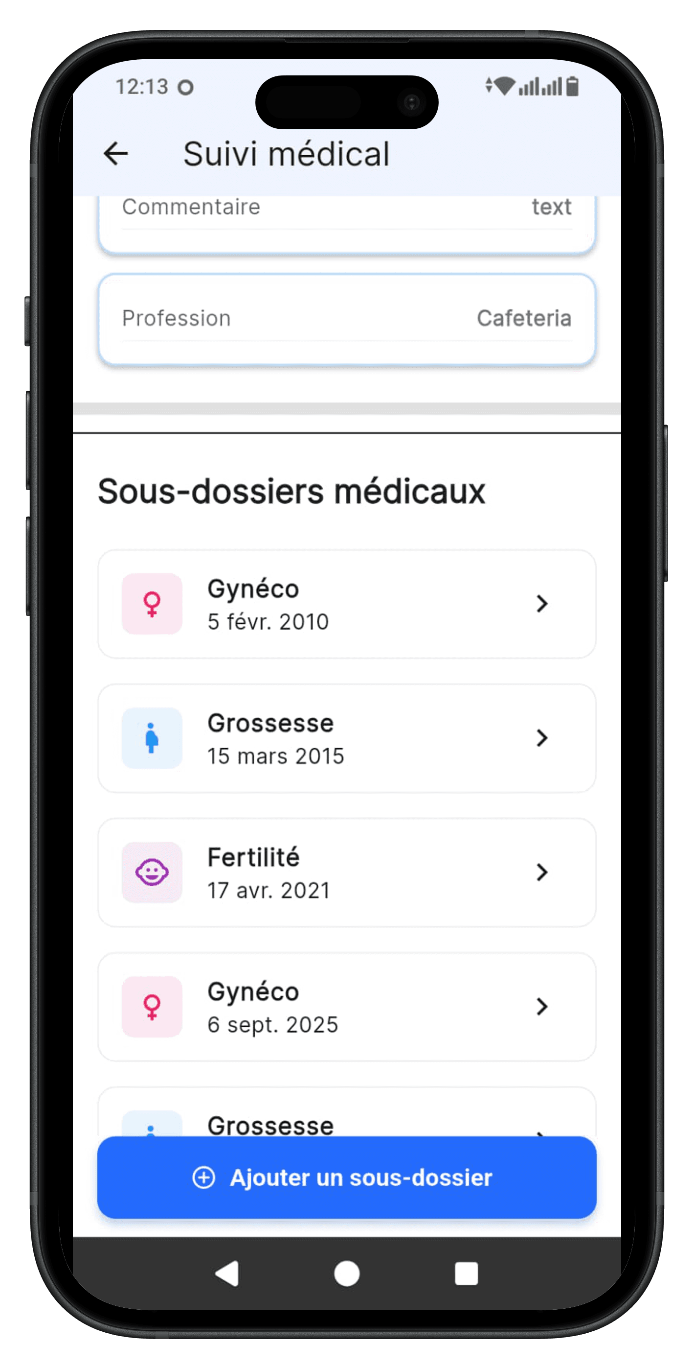 DoctoGyn App Screen 6